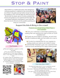 stop & paint flyer
